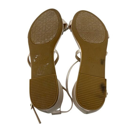 Jewel Badgley Mischka Tessy Womens Satin Strappy Sandals Embellished Size 7 - Picture 12 of 13